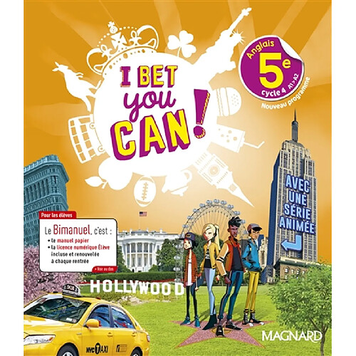 I bet you can ! anglais 5e, cycle 4, A1-A2 : bimanuel : nouveau programme · Occasion