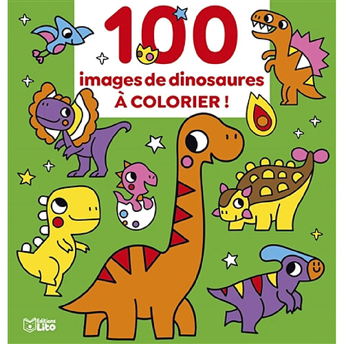 100 images de dinosaures à colorier !