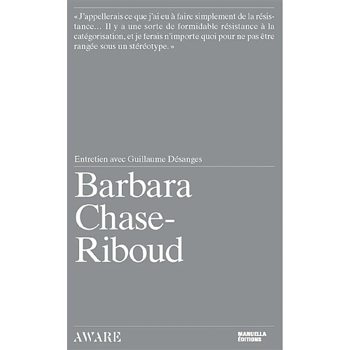 Barbara Chase-Riboud : entretien avec Guillaume Désanges · Occasion