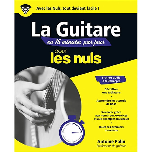 La guitare en 15 minutes par jour pour les nuls · Occasion