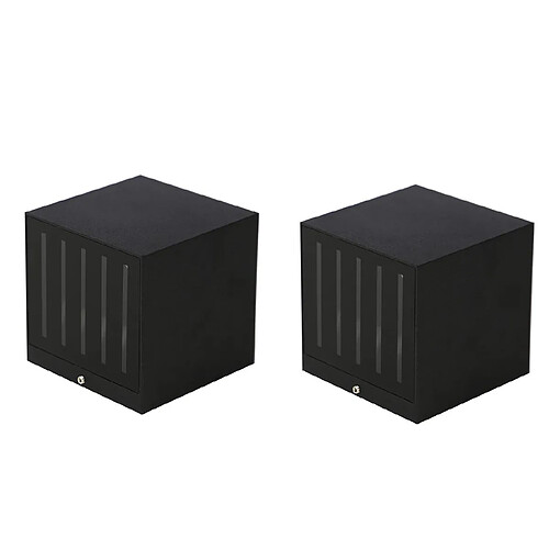 ZMH Applique murale LED 2 Pcs Lampe murale d'extérieur Lampe murale d'intérieur