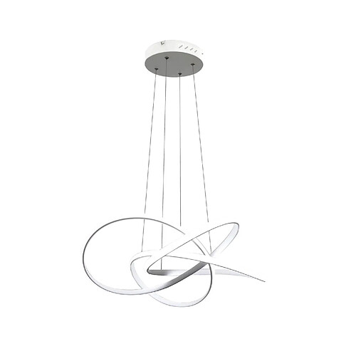 Zmh Lustre LED anneau - Blanc