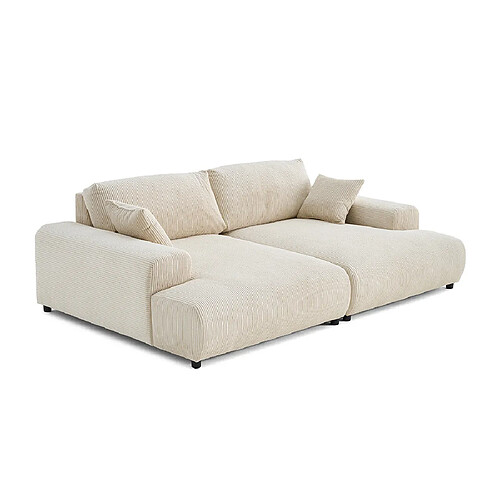 Lisa design Canapé Garance droit - Vert