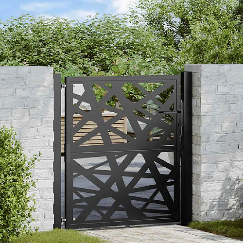 vidaXL Portail 105x106 cm Noir
