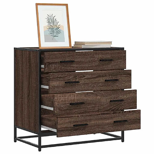 vidaXL Commode - Chêne Marron