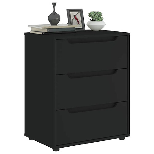 vidaXL Buffet VISNES noir 60x40x73 cm