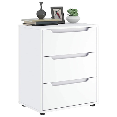 vidaXL Buffet VISNES - Blanc - 60x40x73 cm