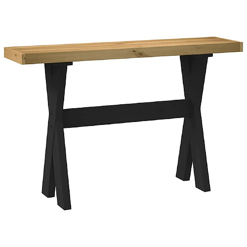 vidaXL Table console NOAIN - Pin massif