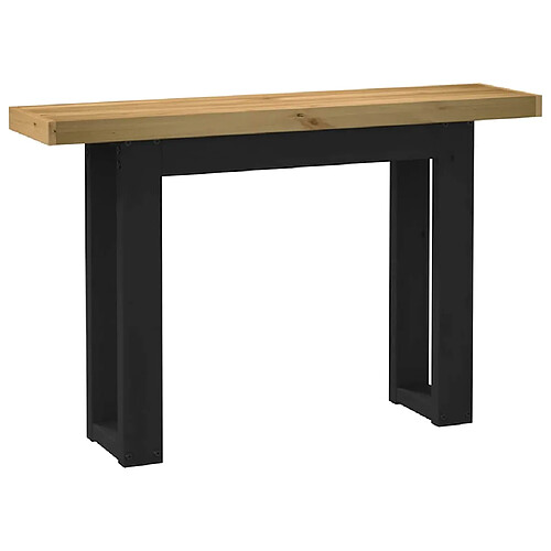 vidaXL Table console NOAIN - Bois de pin