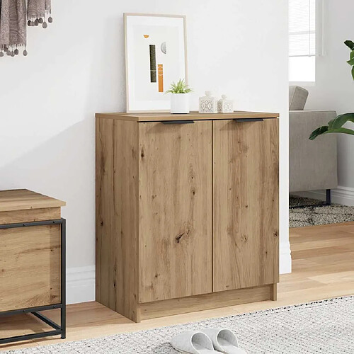 Meuble à Chaussures VidaXL Avec Tiroir & Plateau Verre – 12 Paires – Style Chêne Élégant