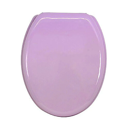 MSV 140017 Abattant WC MDF/Inox Rose Clair 42,5 x 36,5 x 1,6 cm