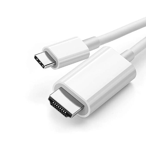 INF Câble USB-C vers HDMI - 1,8 mètre - Blanc