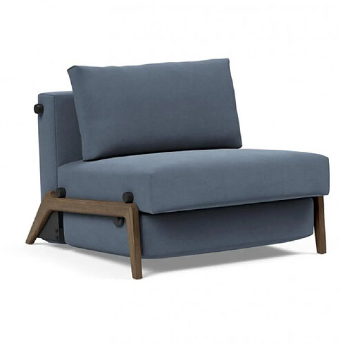 Inside 75 Fauteuil scandinave tissu - Bleu