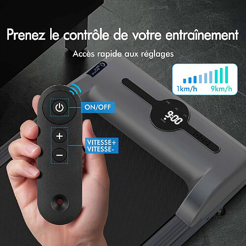 GEARSTONE Tapis Roulant Elettrico 1-15km/h,con Bluetooth,APP E Doppio Display LED,velocità