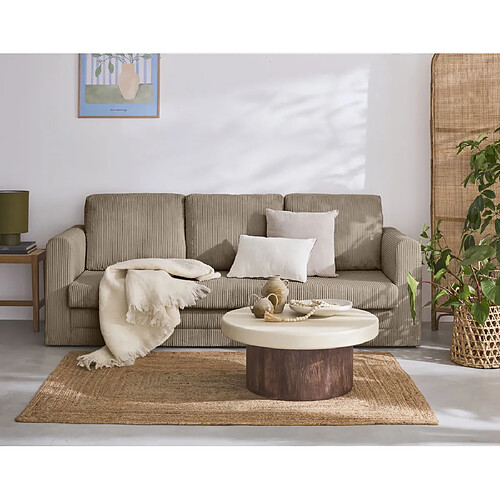 BestMobilier Marilia - Canapé convertible - Taupe