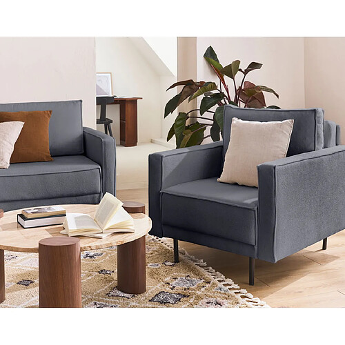 Lisa design Fauteuil Charlie - Gris