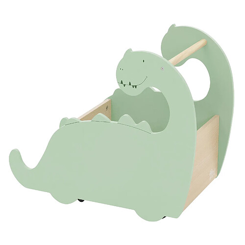 Joyz Coffre à jouets bibliothèque - Beige