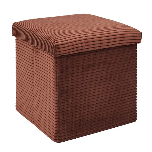 But Pouf design carré - Terracotta