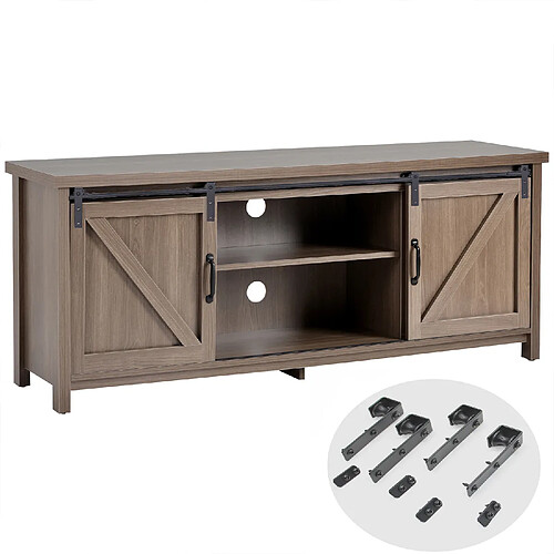 Kit rail pour porte coulissante intérieure