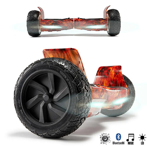 Yomme Mobilité Hoverboard 8.5" - Rouge Flamme