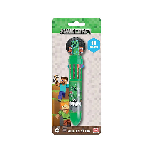 Pyramid International Minecraft Stylo 10 Couleurs
