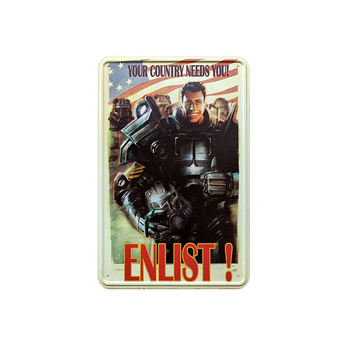 DEVplus Fallout Panneau métal Enlist