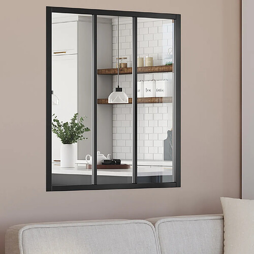Idmarket Verrière 3 vitrages 93x108 noi