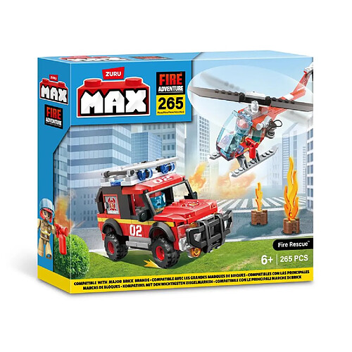 Zuru Max adventure fire rescue playset (265 pieces)