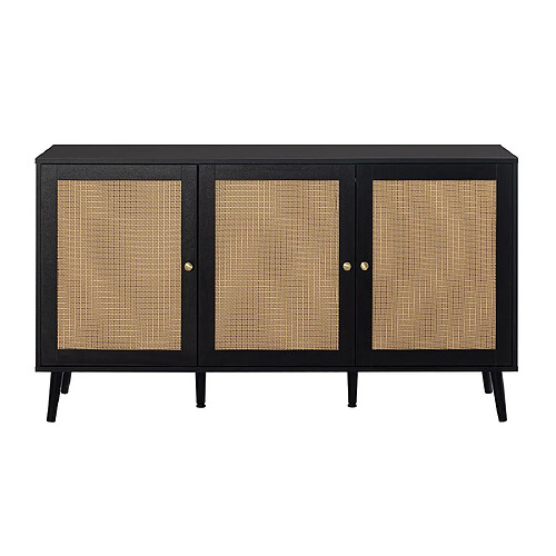 Bestmobilier Buffet bas Goto - Noir