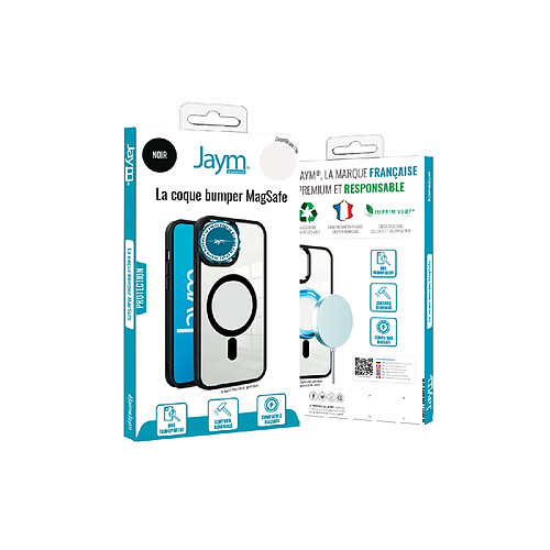 Coque Bumper JAYM Compatible MagSafe Pour IPhone 16 - Protection Renforcée, Contour Caméra Métallisé | Design Français, Finition élégante - 11