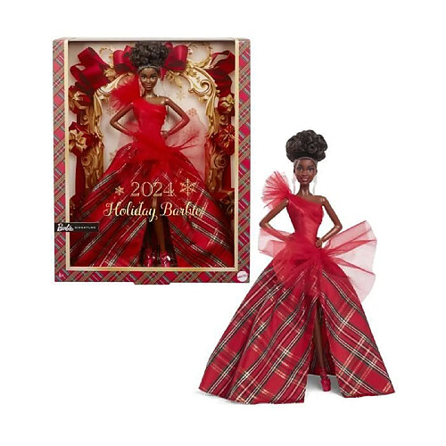 Barbie poupée de fête Noël brune