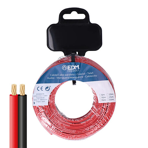 Edm Câble électrique parallèle plat