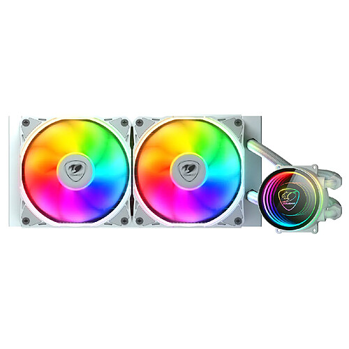 COUGAR Gaming Poseidon Elite ARGB 240 Boitier PC Refroidisseur de liquide tout-en-un Blanc