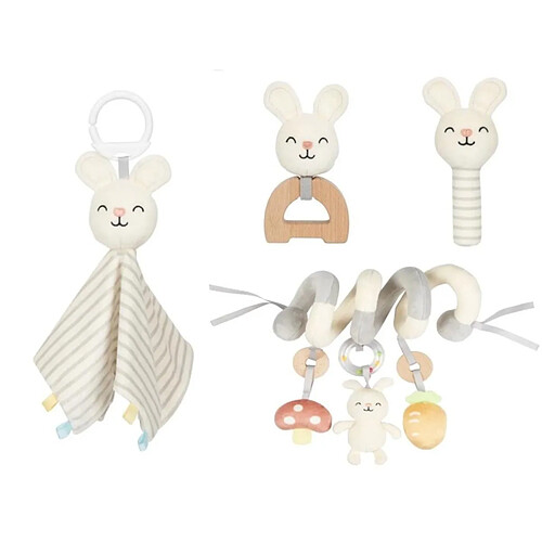 EliNeli Coffret bébé 4 en 1 Lapin