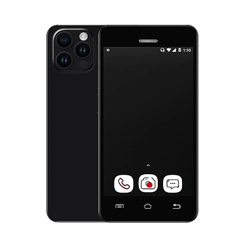 Yonis Téléphone portable tactile - Noir