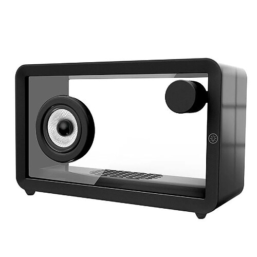 Yonis Enceinte Bluetooth transparente - Noir