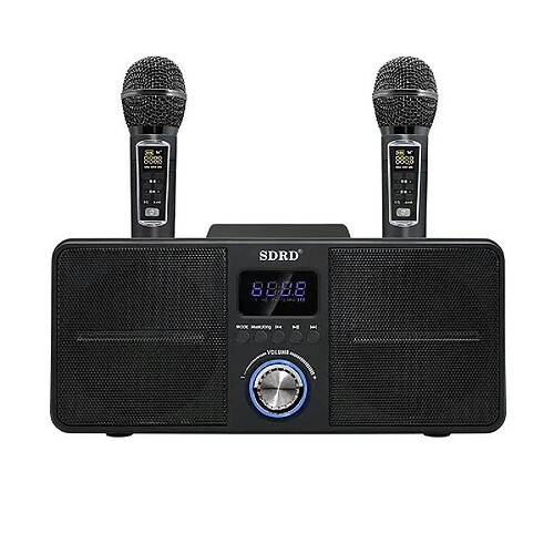 Yonis Microphone Bluetooth sans fil tout-en-un - Noir