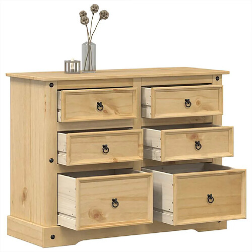 vidaXL Commode Corona - Bois massif de pin