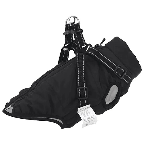 VidaXL Manteau Chien Noir M