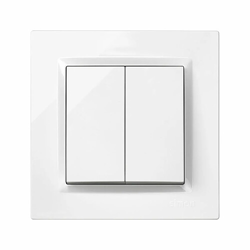 Simon Interrupteur double - Blanc