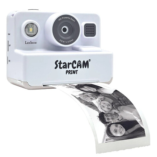 Lexibook Starcam Print Classic HD Imprimante Instantanée