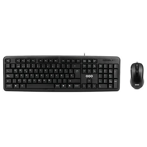 Oqo Pack clavier souris filaires - Noir