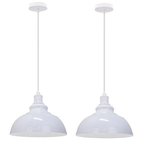 Stoex suspension vintage métal - Blanc