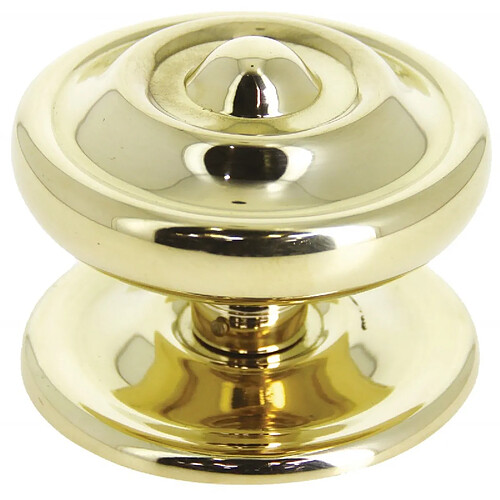 Select Bouton de porte rond - Laiton poli
