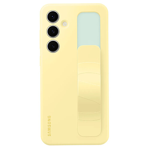 Samsung Coque Poignée pour Samsung Galaxy S24 FE Fonction Support Original Jaune
