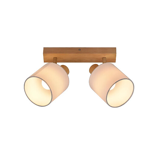 Nettlife Plafonnier 2 spots E14 - Marron