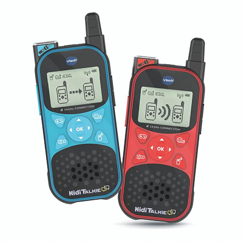 Vtech - Kidi Talkie - Bleu - Talkie-Walkie Enfants avec écran et Jeux