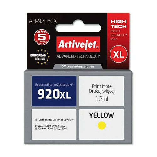 Activejet Cartouche encre compatible HP - Jaune
