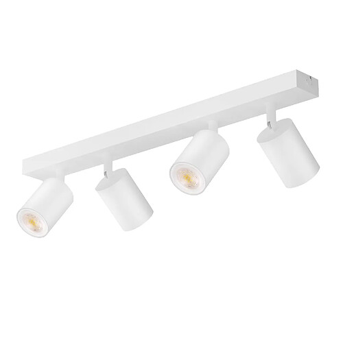 Nettlife Spot plafond 4 lampes - Blanc