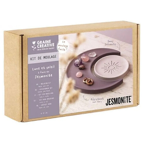 Graine créative Kit Jesmonite lune et soleil